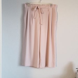 WORTHINGTON GAUCHO CAPRI PANTS PINK